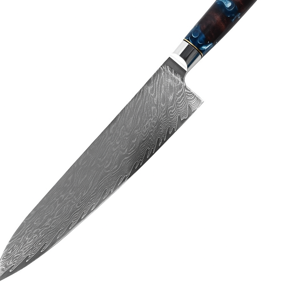 Faca Runas Moxely - Aço Damasco VG10